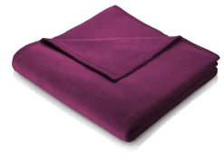 Discount BADER Kuschelig-weiche Schlafdecke Cotton Home BEERE