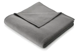 Online BADER Kuschelig-weiche Schlafdecke Cotton Home SILBER