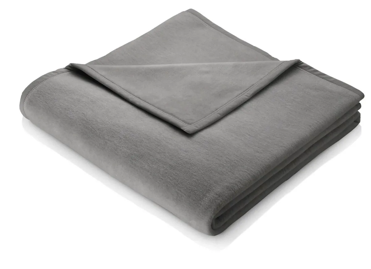 Online BADER Kuschelig-weiche Schlafdecke Cotton Home SILBER