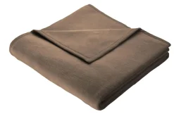 Best BADER Kuschelig-weiche Schlafdecke Cotton Home BRAUN