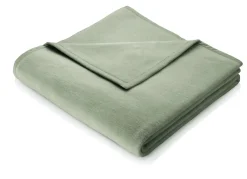 BADER Kuschelig-weiche Schlafdecke Cotton Home GRÜN
