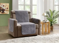 Clearance BADER Kuschelweiche Wohnaccessoires mit Bandeinfassung SILBER