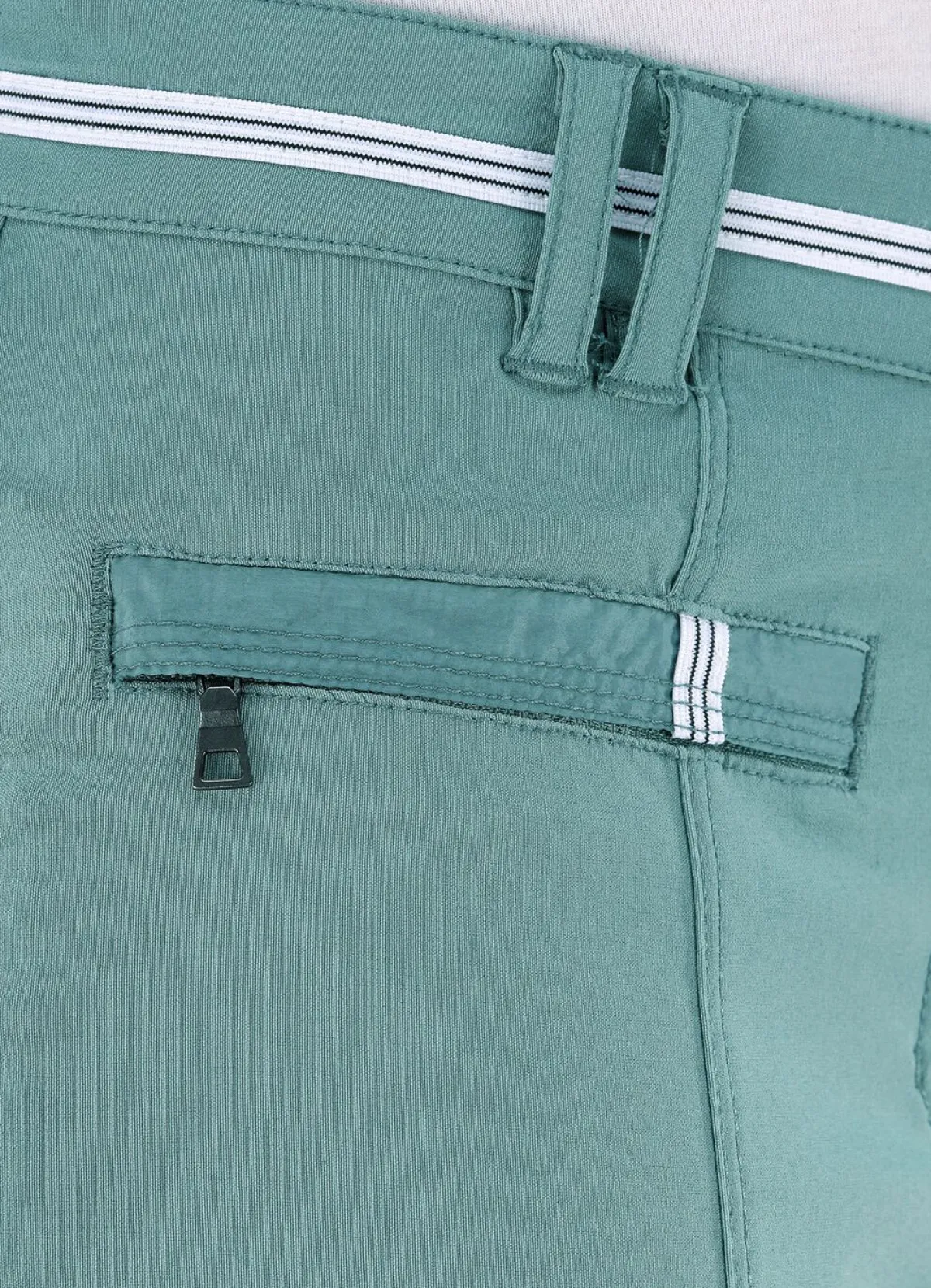 Best BADER 7/8-lange Hose mit kontrastfarbenem Zierband JADEGRÜN