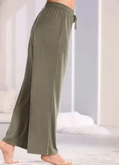 Discount LAURINA Lange Lounge-Hose, mit Kordelzug und Taschen JADE