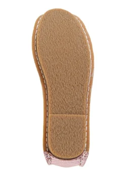 Sale Laura Vita Ballerina mit Lederblüte PINK-MULTICOLOR