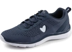 Discount laurakent , sommerliche Damen-Sneaker, mit herausnehmbarem Fußbett DUNKELBLAU
