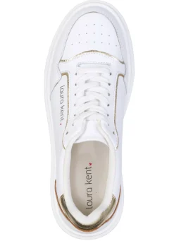 Hot laurakent , trendige Damen-Sneaker, Weite H, mit herausnehmbarem Fußbett WEISS