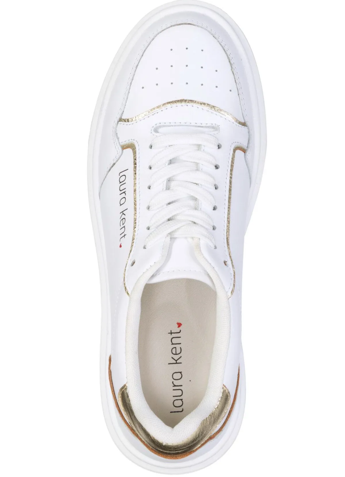 Hot laurakent , trendige Damen-Sneaker, Weite H, mit herausnehmbarem Fußbett WEISS