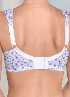 Best LAURINA BH mit hohem Baumwollanteil WEISS-LILA