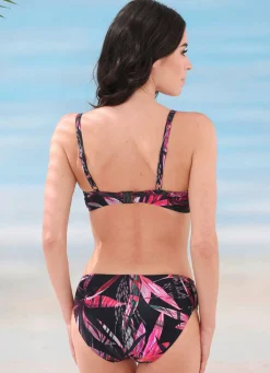 Sale LAURINA Bikini mit verschlungenem Oberteil SCHWARZ-BUNT