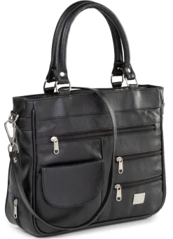 Clearance LAURINA , Damen, Tasche, mit abnehmbarer, verstellbarer Umhängeriemen SCHWARZ