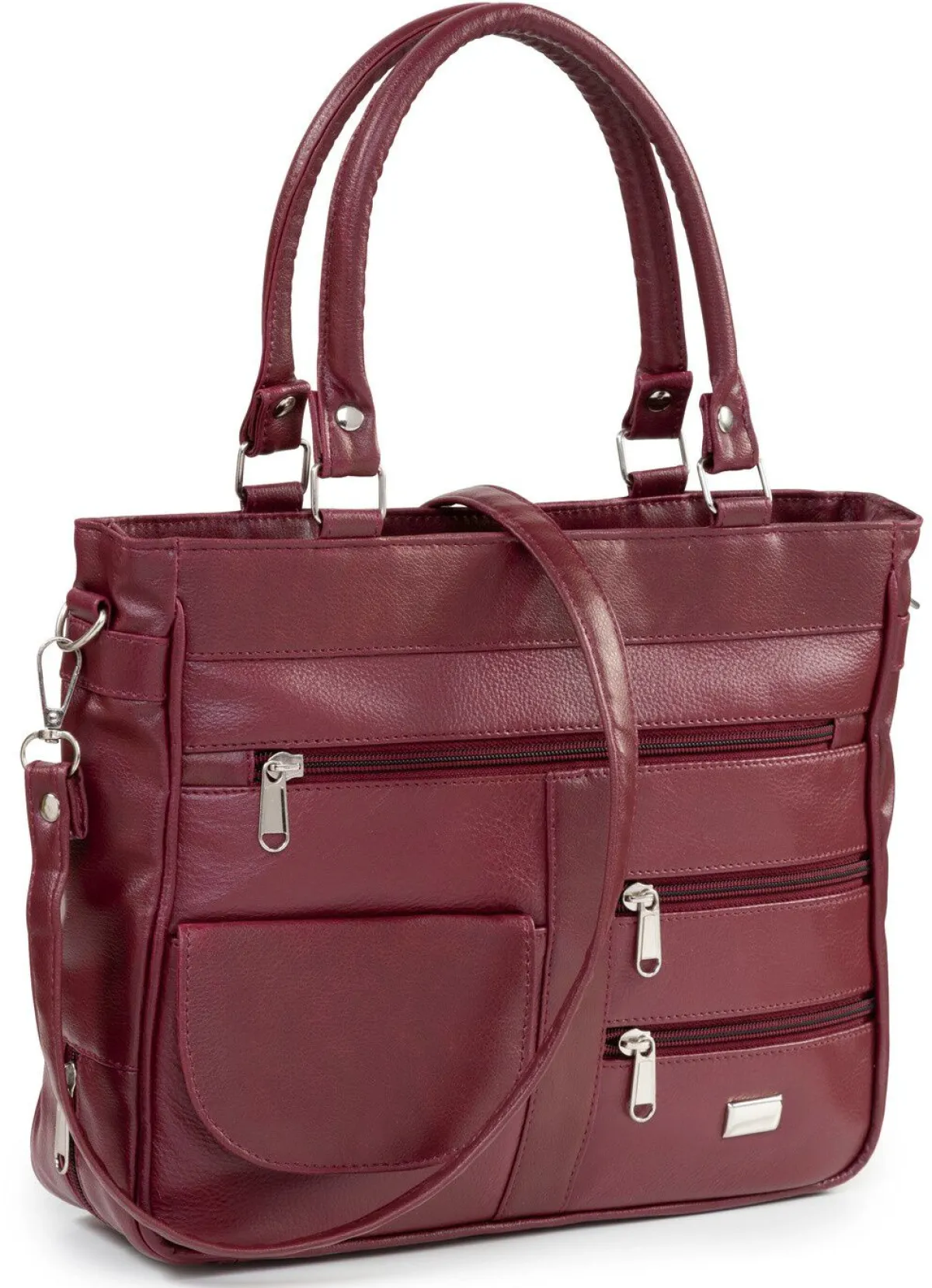 New LAURINA , Damen, Tasche, mit abnehmbarer, verstellbarer Umhängeriemen BORDEAUX