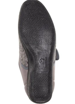 Hot LAURINA , klassische Damen-Klettschuhe, mit elastischem Samt GRAU
