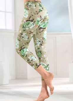 Best LAURINA Leggings in 7/8 Länge OLIV-BUNT