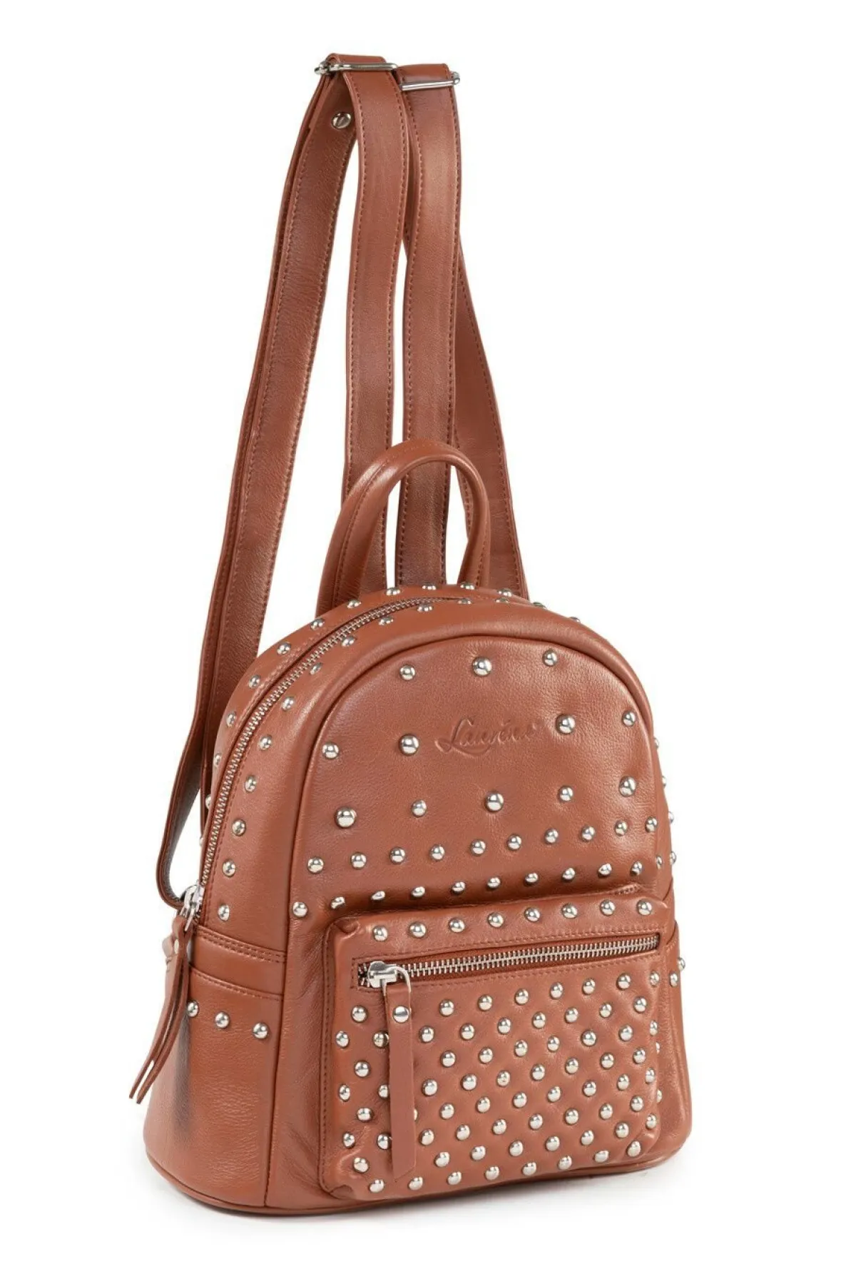 LAURINA , Rucksack, Damen, mit zwei verstellbaren Umhängeriemen COGNAC