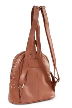 LAURINA , Rucksack, Damen, mit zwei verstellbaren Umhängeriemen COGNAC