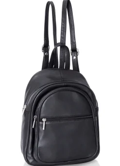 Outlet LAURINA , Rucksack, Damen, mit zwei verstellbaren Umhängeriemen SCHWARZ