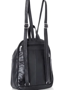 Outlet LAURINA , Rucksack, Damen, mit zwei verstellbaren Umhängeriemen SCHWARZ