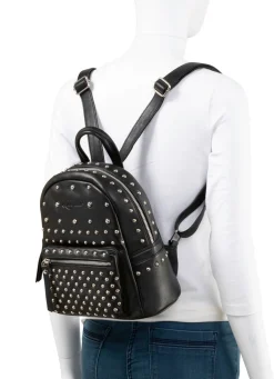 Outlet LAURINA , Rucksack, Damen, mit zwei verstellbaren Umhängeriemen SCHWARZ