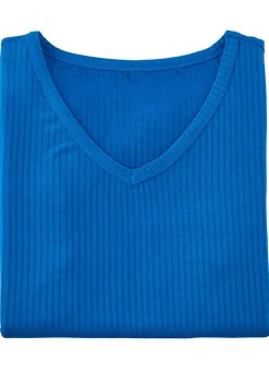 Discount LAURINA Shirt mit V-Ausschnitt ROYALBLAU