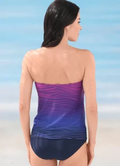 Outlet LAURINA Tankini mit verstell- und abnehmbaren Trägern und Softschalen MARINE-BUNT