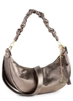 Clearance LAURINA Tasche aus genarbtem Kalb-Nappaleder BRONZE