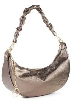 Clearance LAURINA Tasche aus genarbtem Kalb-Nappaleder BRONZE