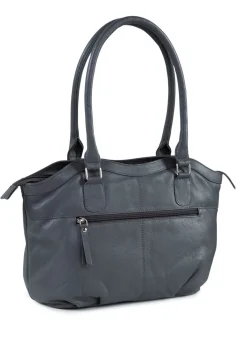 Outlet LAURINA , Tasche, Damen, aus Leder GRAU