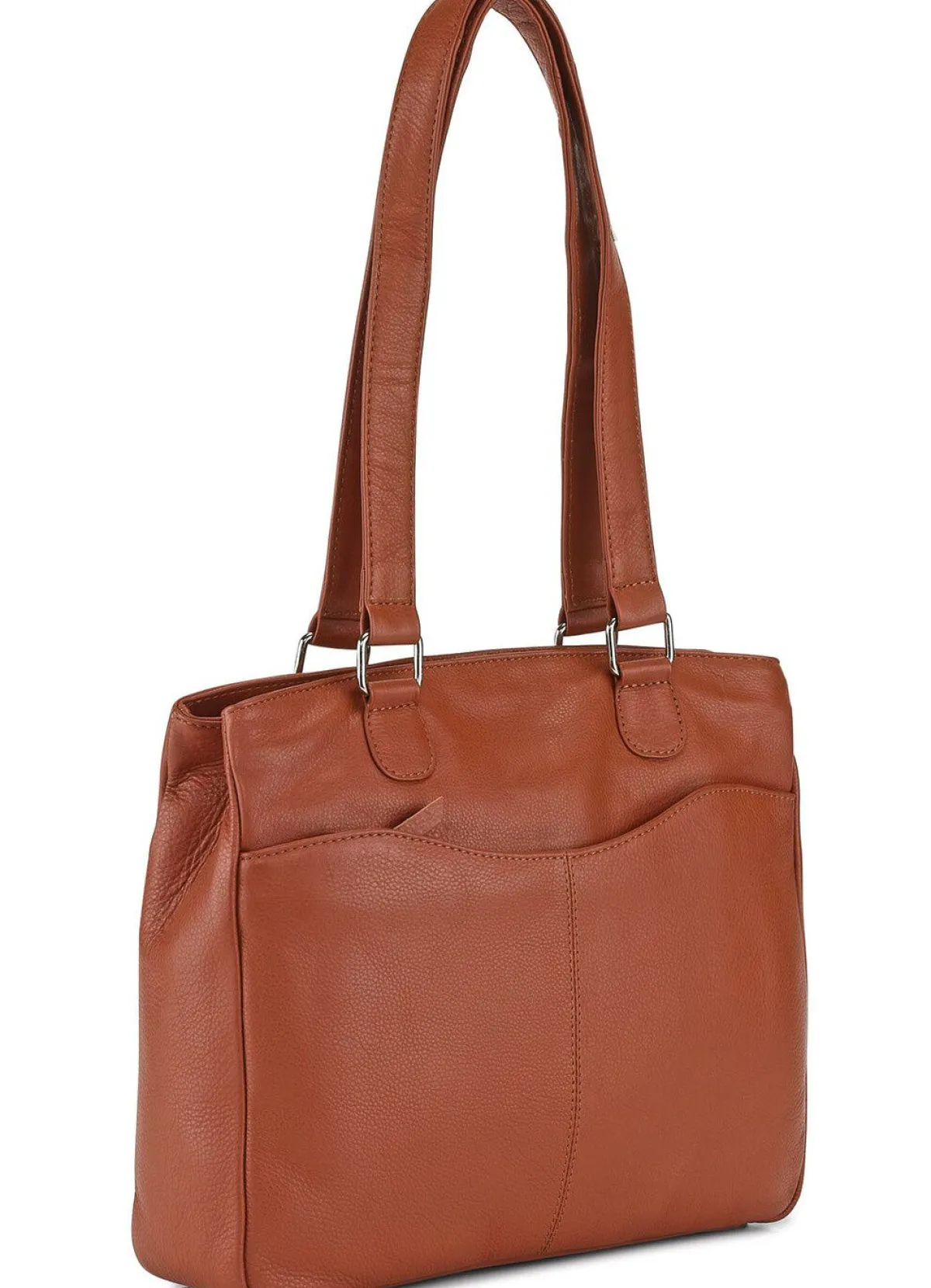LAURINA , Tasche, Damen, aus Leder COGNAC