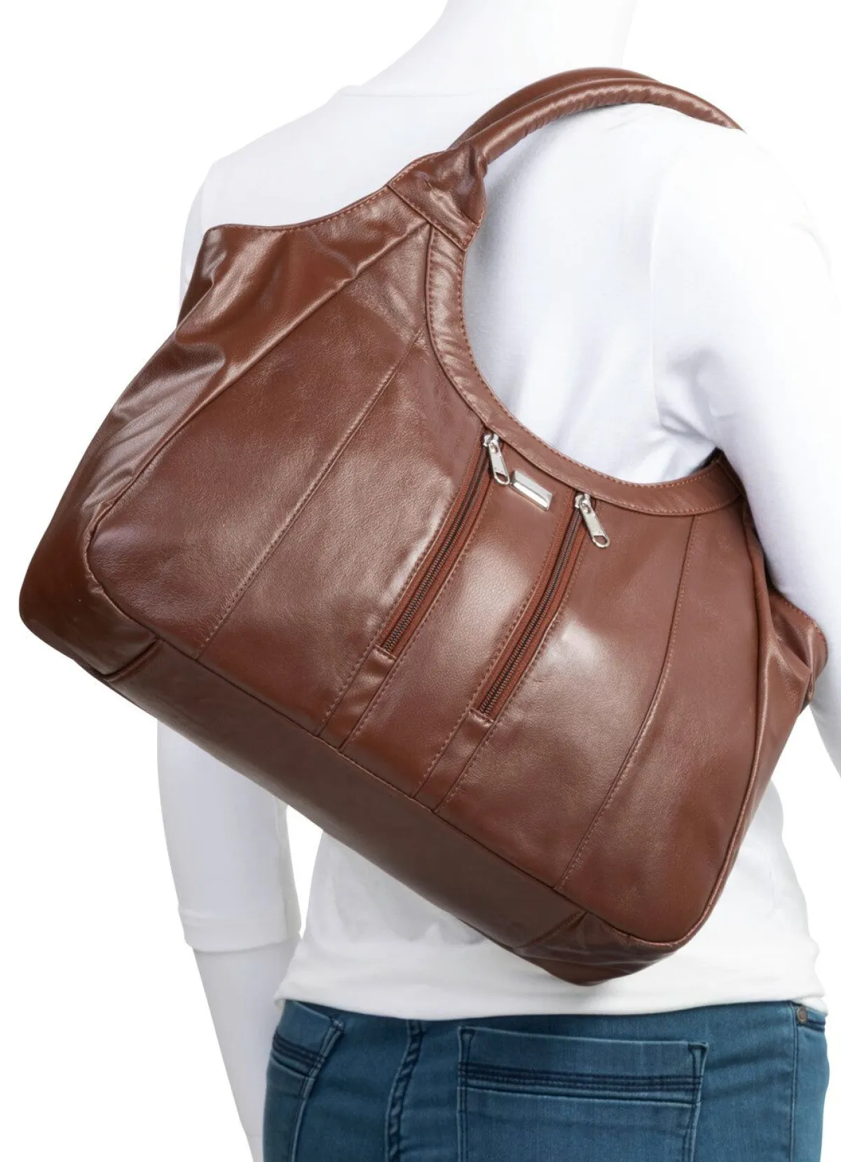 Sale LAURINA , Tasche, Damen, aus Leder MARONE