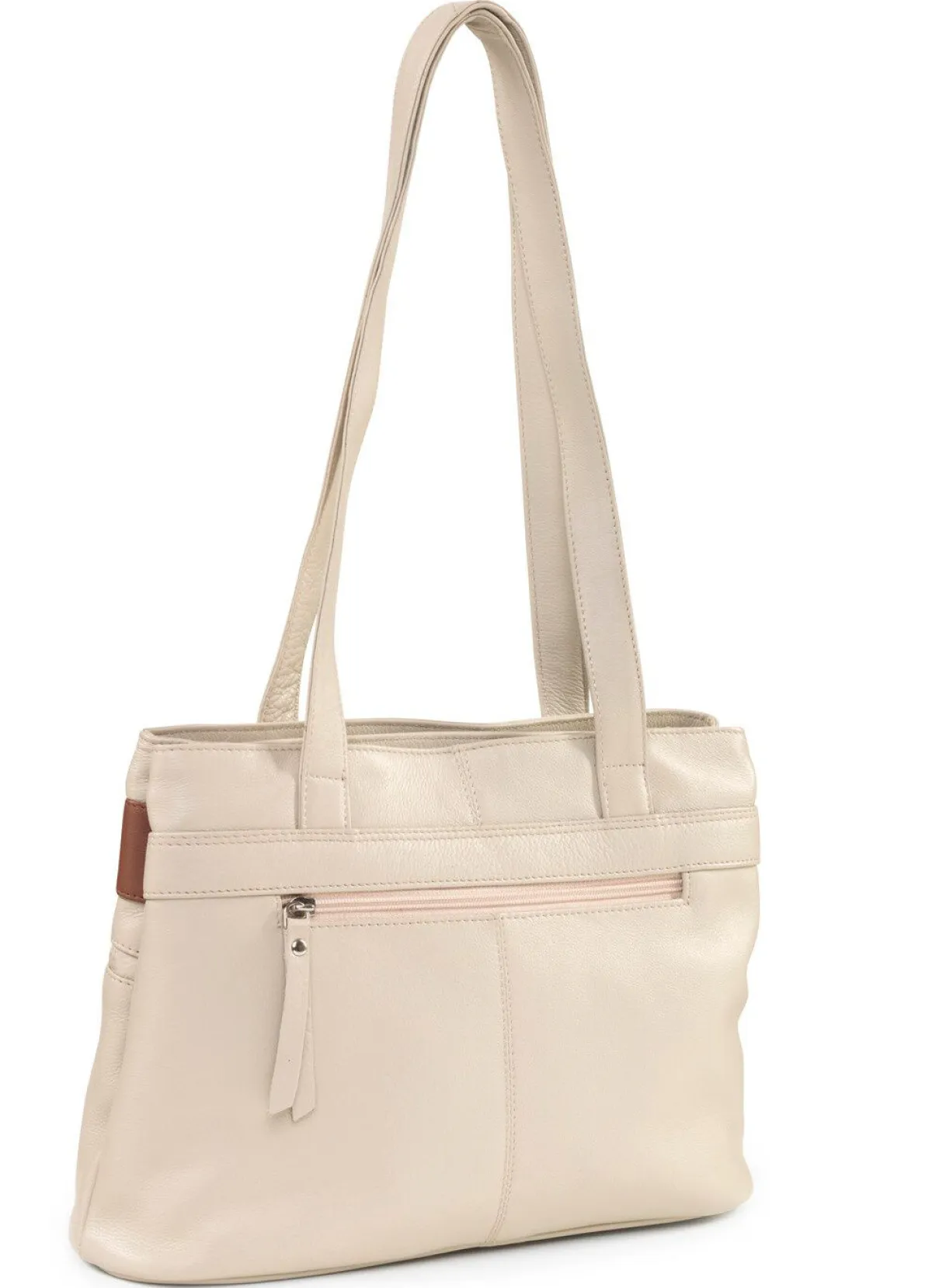 Online LAURINA , Tasche, Damen, aus Leder BEIGE-BRAUN