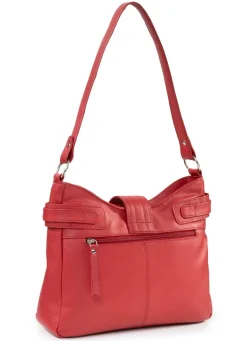 BADER Laurina, Tasche, Damen, aus Leder RUBINROT