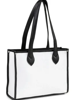 Online BADER Laurina, Tasche, Damen, aus Leder WEISS-SCHWARZ