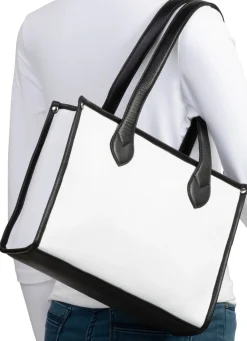 Online BADER Laurina, Tasche, Damen, aus Leder WEISS-SCHWARZ