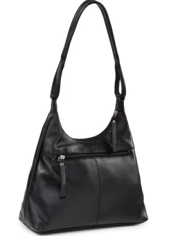 Online LAURINA , Tasche, Damen, aus Leder SCHWARZ-BORDEAUX