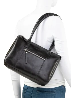 Best LAURINA , Tasche, Damen, aus Leder SCHWARZ