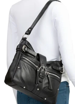 Online BADER Laurina, Tasche, Damen, aus Leder SCHWARZ