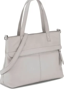 New LAURINA , Tasche, Damen, ein abnehmbarer, verstellbarer Umhängeriemen KIESEL