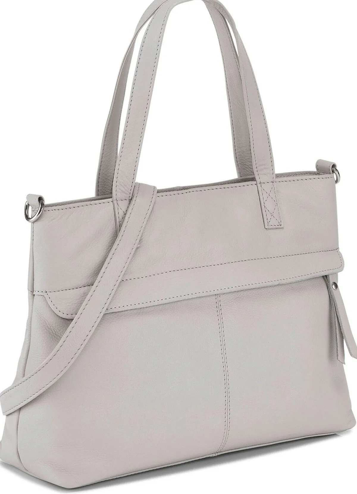 New LAURINA , Tasche, Damen, ein abnehmbarer, verstellbarer Umhängeriemen KIESEL