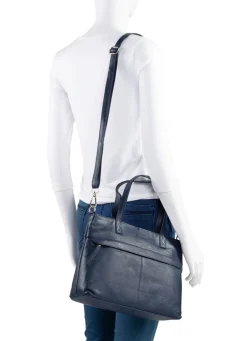 Hot LAURINA , Tasche, Damen, ein abnehmbarer, verstellbarer Umhängeriemen MARINE
