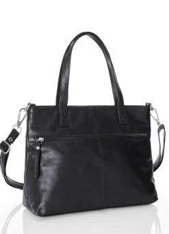 New LAURINA , Tasche, Damen, ein abnehmbarer, verstellbarer Umhängeriemen SCHWARZ