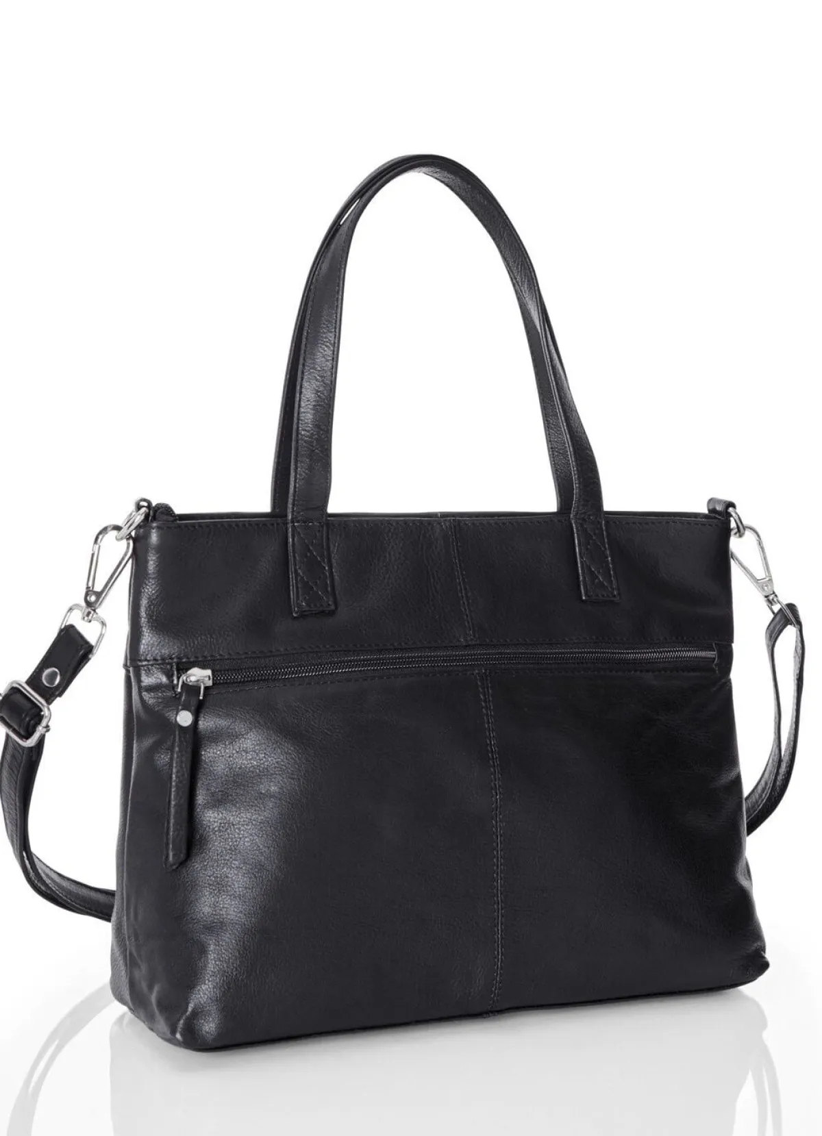New LAURINA , Tasche, Damen, ein abnehmbarer, verstellbarer Umhängeriemen SCHWARZ