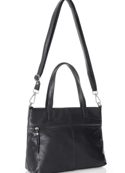 New LAURINA , Tasche, Damen, ein abnehmbarer, verstellbarer Umhängeriemen SCHWARZ