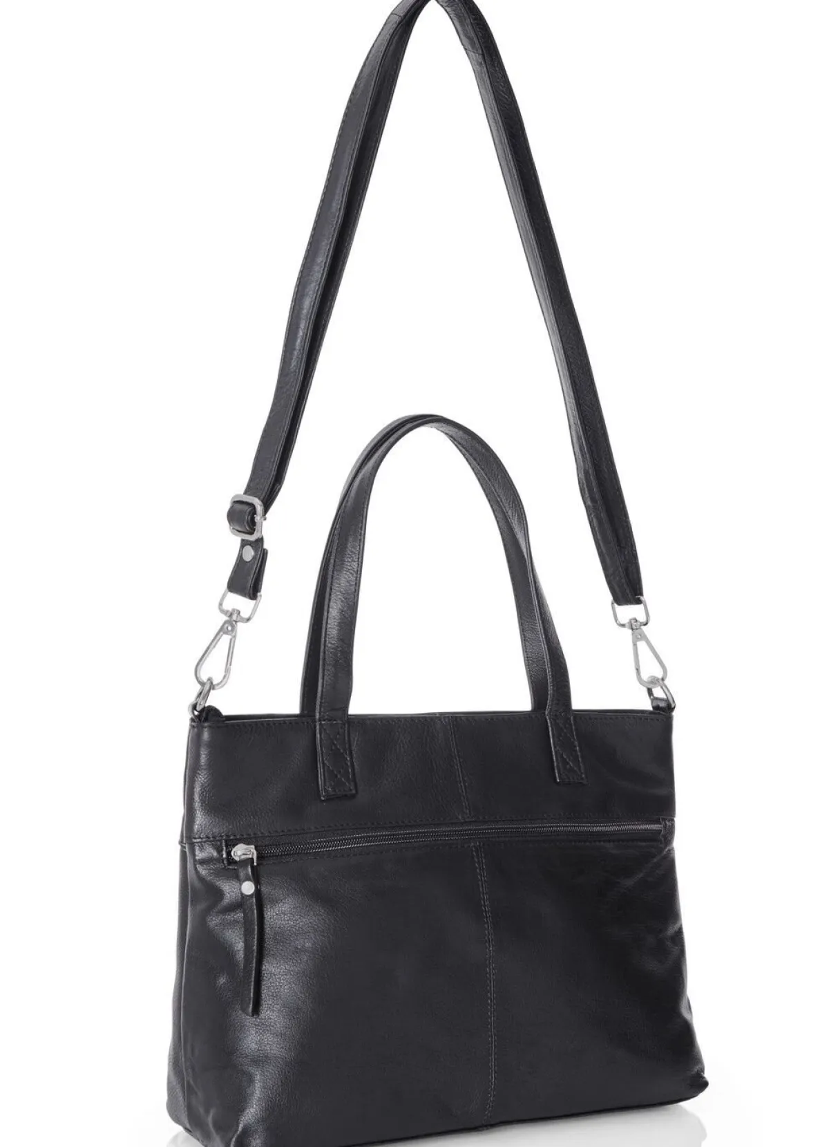 New LAURINA , Tasche, Damen, ein abnehmbarer, verstellbarer Umhängeriemen SCHWARZ