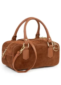 Discount LAURINA , Tasche, Damen, mit abnehmbarem, verstellbarem Umhängeriemen COGNAC