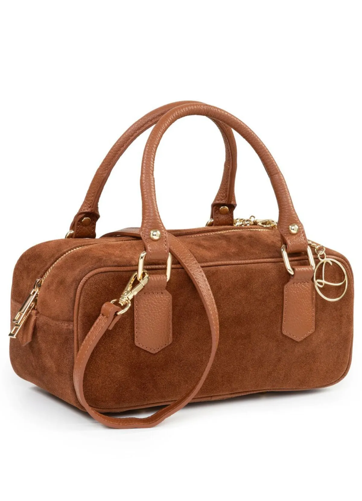 Discount LAURINA , Tasche, Damen, mit abnehmbarem, verstellbarem Umhängeriemen COGNAC