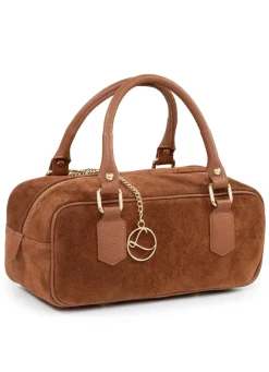 Discount LAURINA , Tasche, Damen, mit abnehmbarem, verstellbarem Umhängeriemen COGNAC