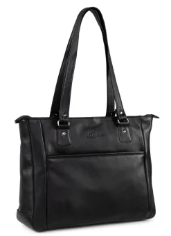 Discount LAURINA , Tasche, Damen, mit zwei Umhängeriemen SCHWARZ
