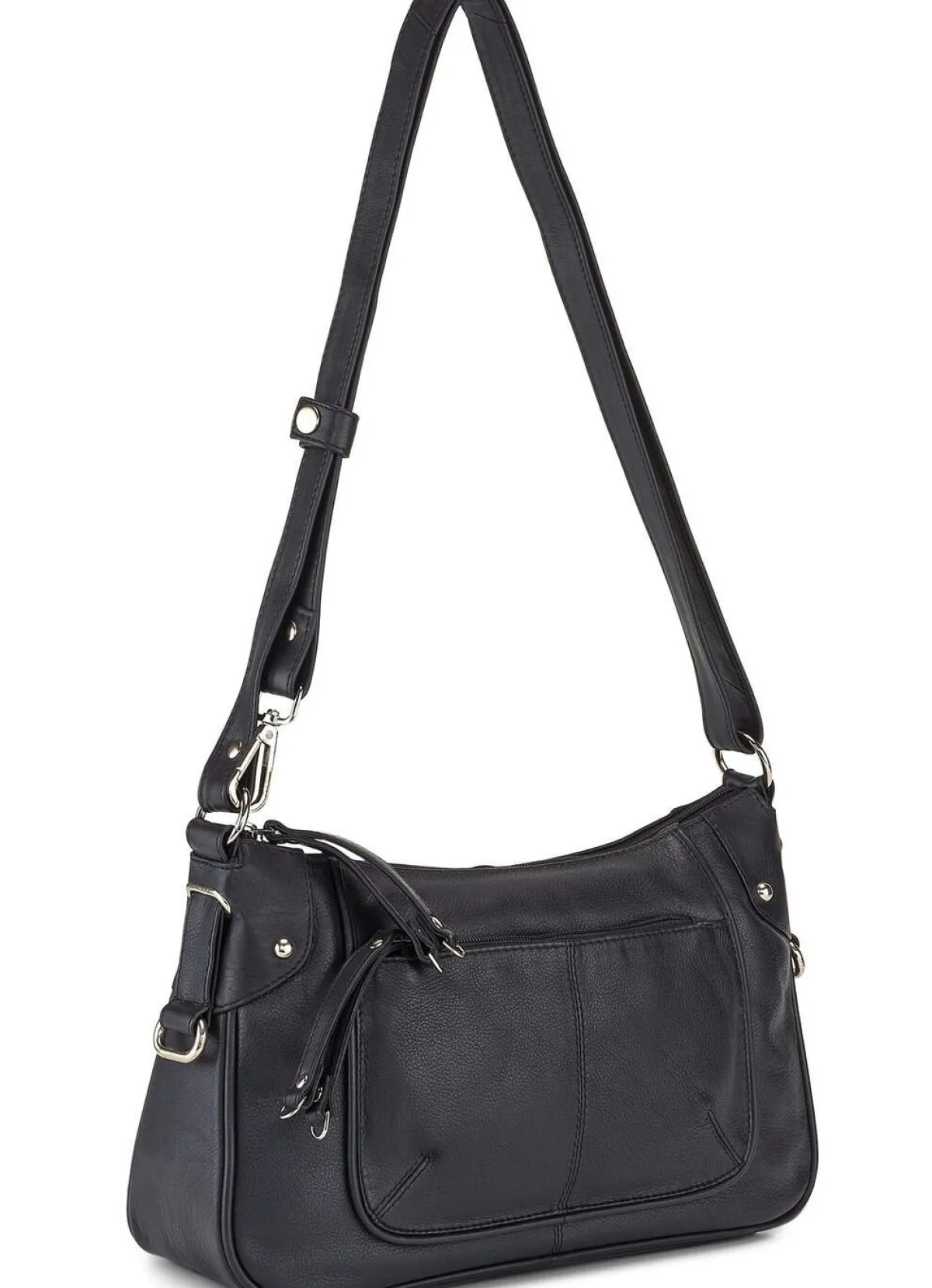LAURINA , Tasche, Damen, mit verstellbarem Umhängeriemen SCHWARZ