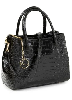 Discount LAURINA , Tasche, Damen, mit abnehmbarem, verstellbarem Umhängeriemen SCHWARZ
